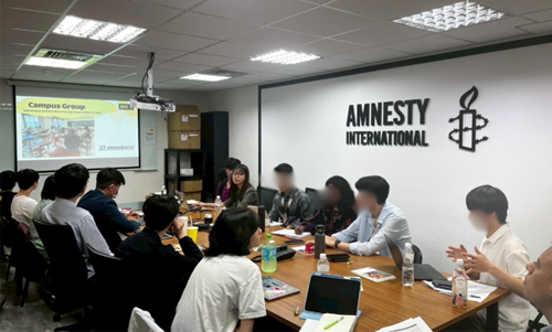 アムネスティ日本 ユースネットワークの活動報告：台湾総会(5月) Internal Youth Seminar
